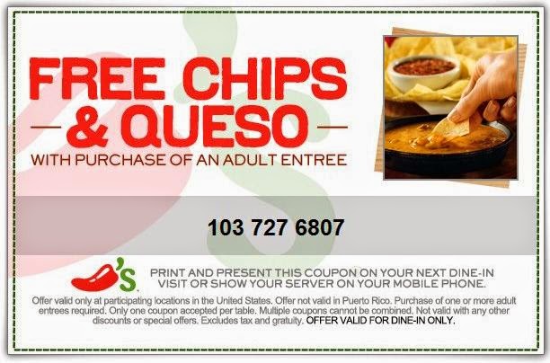 chilis coupons 2018