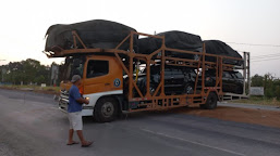 Dari Bekasi ke Medan dan Pekanbaru Truk Ekspedisi Diduga Mengangkut Mobil Berplat Palsu