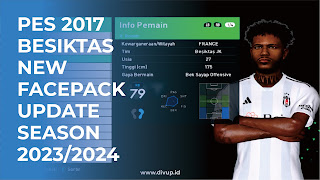 PES 2017 | BESIKTAS NEW FACEPACK UPDATE NEW SEASON 2023/2024