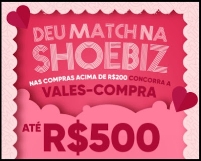 Promoção Deu Match Lojas Shoebiz SP