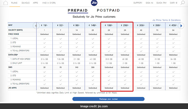 jio new plans 2018