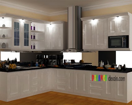  kitchen set Kitchen Set modern klasik warna putih 