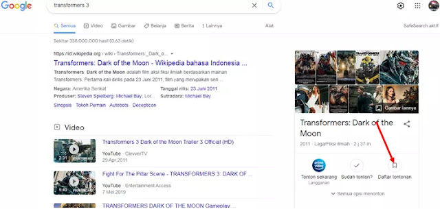 Cara Membuat Daftar Tontonan Film Sendiri Menggunakan Google Penelusuran-1