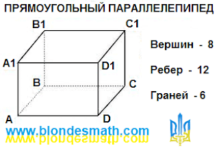 Прямоугольный параллелепипед. Что такое прямоугольный параллелепипед картинка. Вершина, ребро и грань параллелепипеда. Математика 5 класс, геометрия. Математика для блондинок. Николай Хижняк.