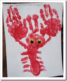 Hand & Foot Lobster Craft