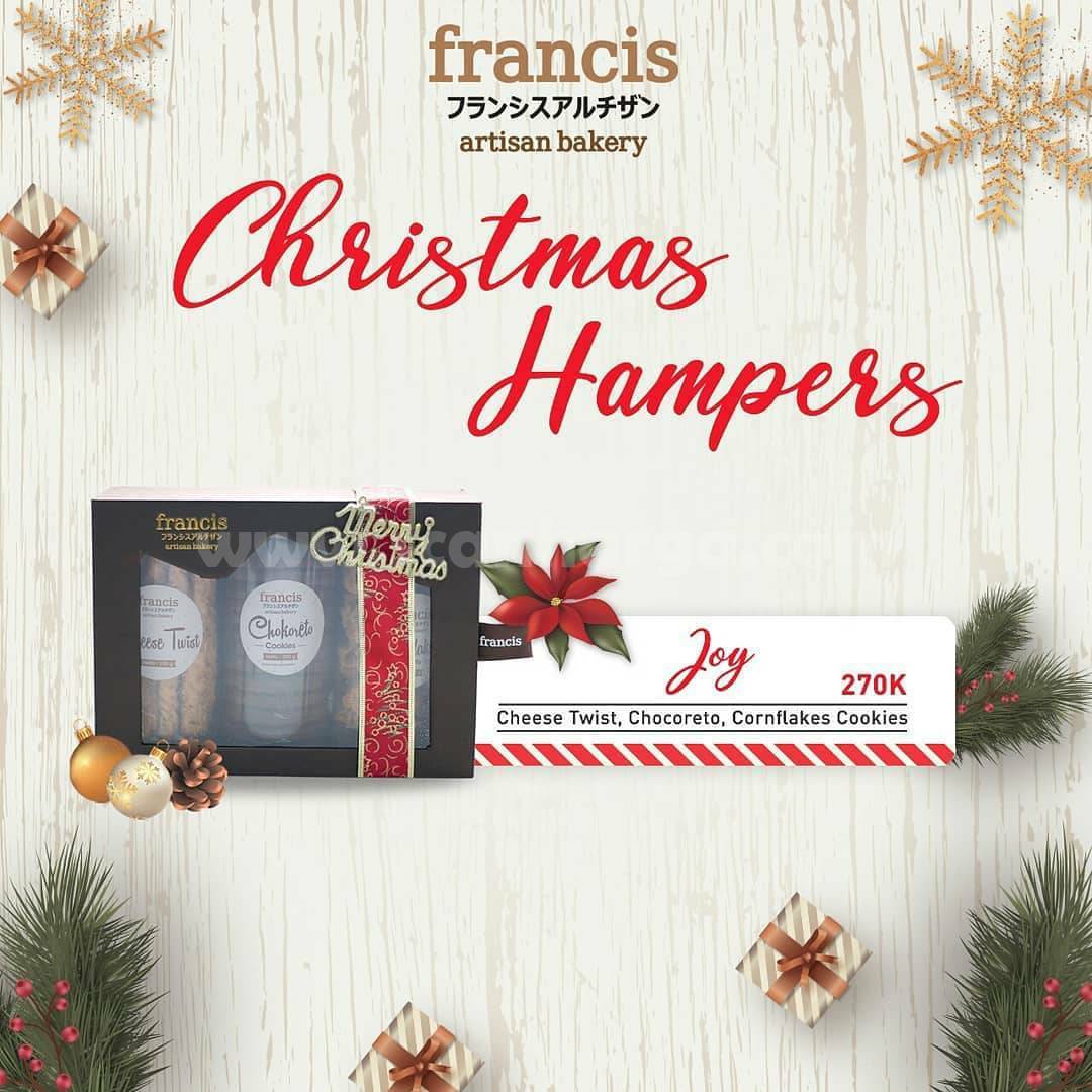 Francis Artisan Bakery Christmas Hampers – Harga mulai dari 270K*