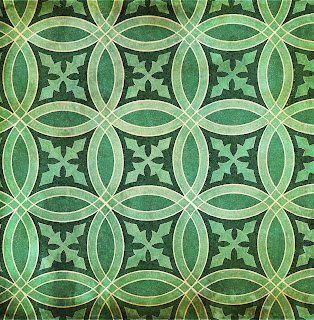 green background circle pattern design tile graphic art