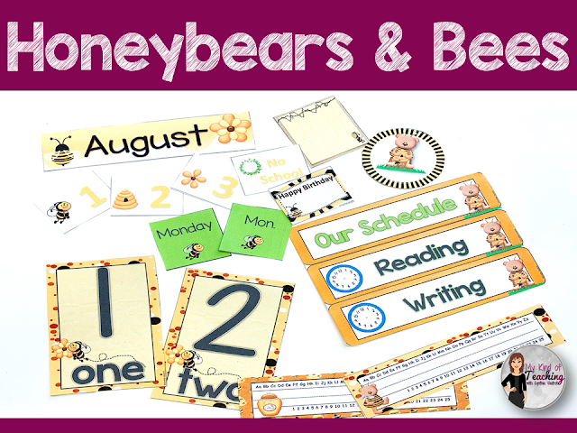 Honeybears and bees themed classroom