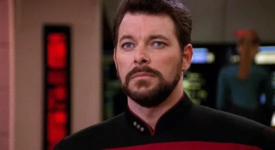 will rikers beard star trek TNG