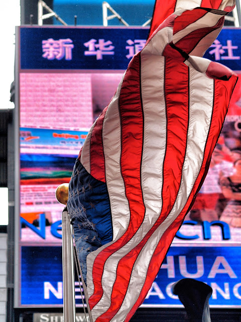 American Flag, Times Square, New York City