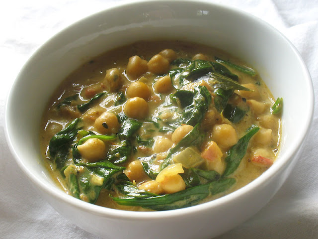 chickpea spinach curry