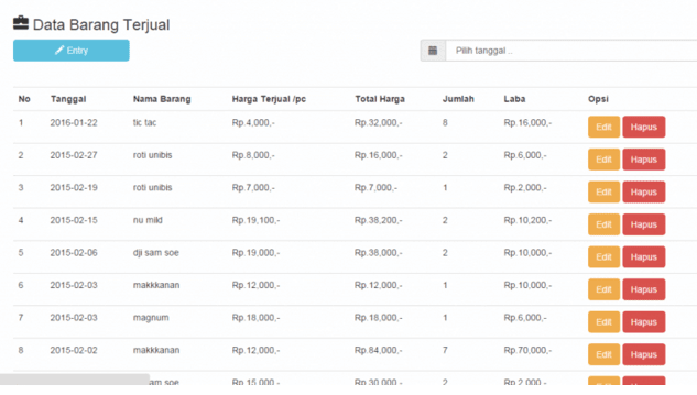 Aplikasi penjualan berbasis web dengan php mySQL full Keren!