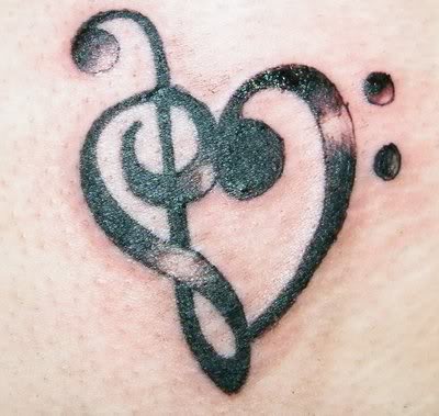 Music Tattoo Designs on Love Heart Music Note Tattoo Image Search Results