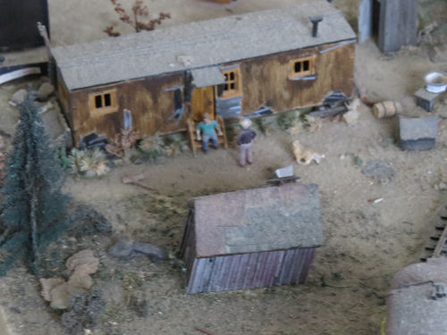 model railroad hobo shack