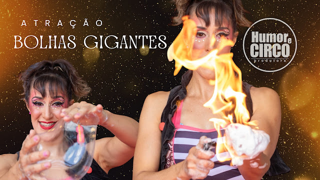 Atração Bolhas Gigantes para eventos