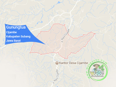 PETA : Desa Gunungtua, Kecamatan Cijambe