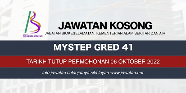 Jawatan Kosong Jabatan Biokeselamatan KASA 2022