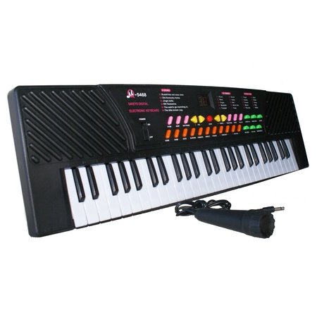 54 Keys Children Kids Electronic Music Keyboard Piano Organ Records Playback with Microphone & Adaptor 