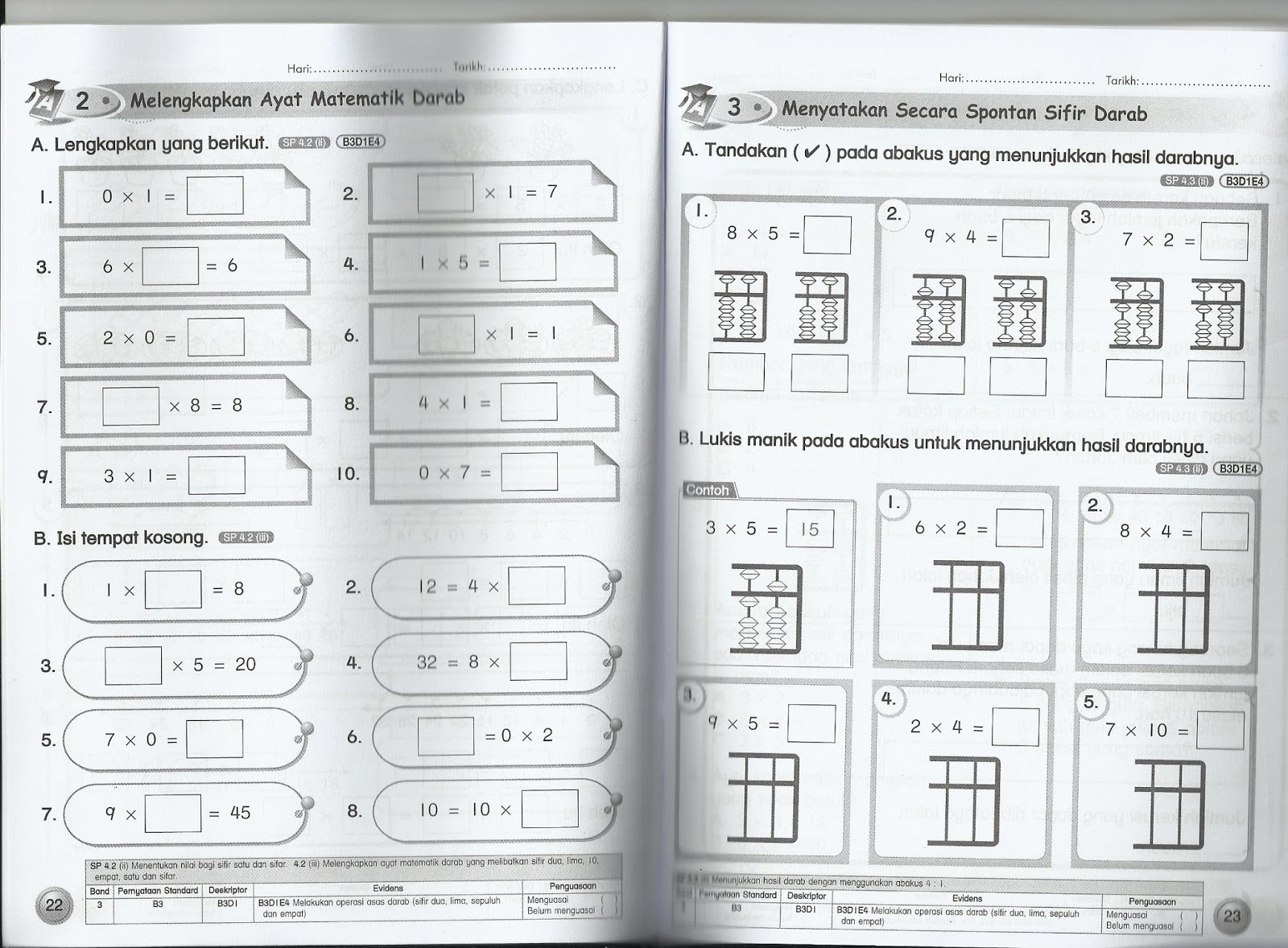 Dunia MATEMATIK & BAHASA CINA: Latihan Tahun 2 - Matematik 