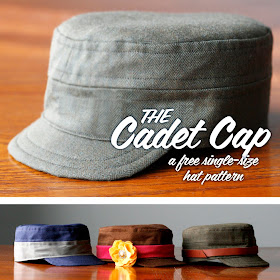 Cadet Caps for Boys sewing tutorial