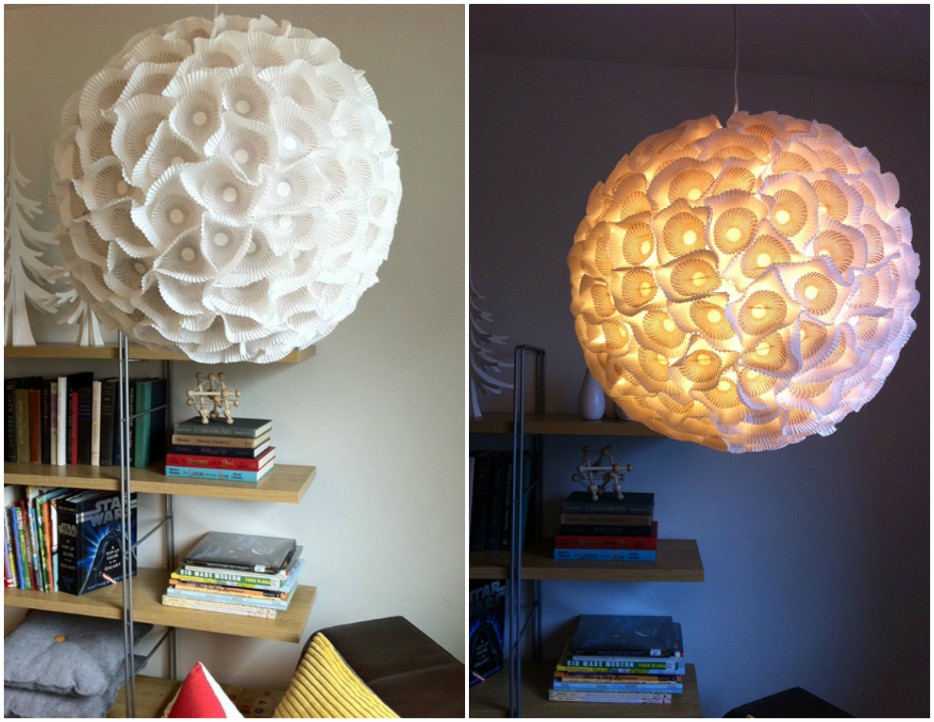 (Gambar) Idea kreatif reka lampu chandelier yang cantik 