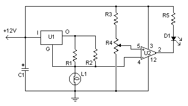 Air Flow Detector circuit Schematic