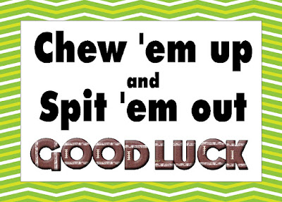 Wish your favorite football team good luck before their next game with this fun football team snack printable. This printable bag topper is the perfect team snack when paired with some bubblegum treats and lots of good luck wishes.