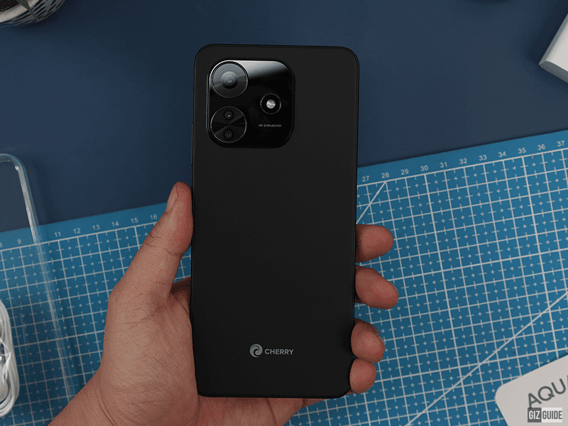 Eye-catching rear camera module with textured back panel