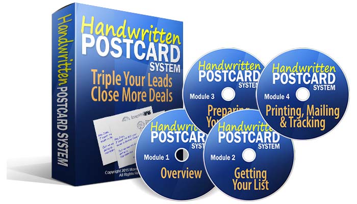 handwritten postcard system 