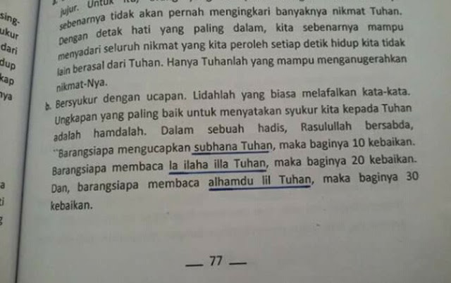 Pengakuan Penerbit Soal Penulisan "Subhanallah" Menjadi "Subhana Tuhan" 