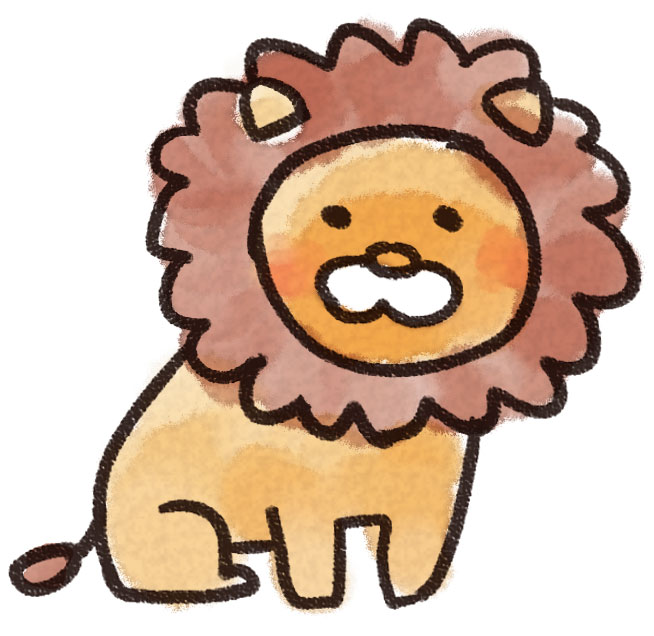 ライオンのイラスト 動物 ゆるかわいい無料イラスト素材集 ライオンのイラスト 動物 ゆるかわいい無料イラスト素材集