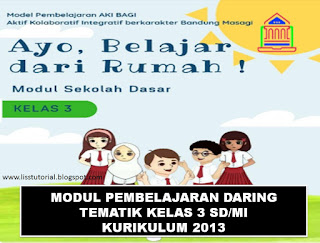 modul daring tematik kelas 3 sd/mi