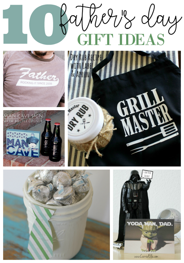 10 Father's Day Gift Ideas at GingerSnapCrafts.com #fathersday #giftideas