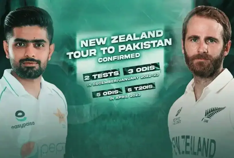 New Zealand tour of Pakistan 2022-23 Schedule, Fixtures and Match Time Table, Venue, wikipedia, Cricbuzz, Espncricinfo, Cricschedule, Cricketftp.