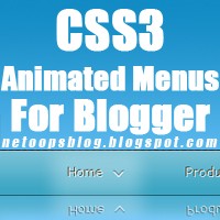 css3 sliding menus for blogger blog