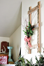 12 Days of Christmas Day 6 Ladder decor http://bec4-beyondthepicketfence.blogspot.com/2014/11/12-days-of-christmas-day-6-ladder-decor.html