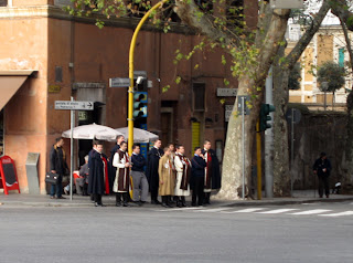 A religious confraturnity near San Giovanni in Laterna
