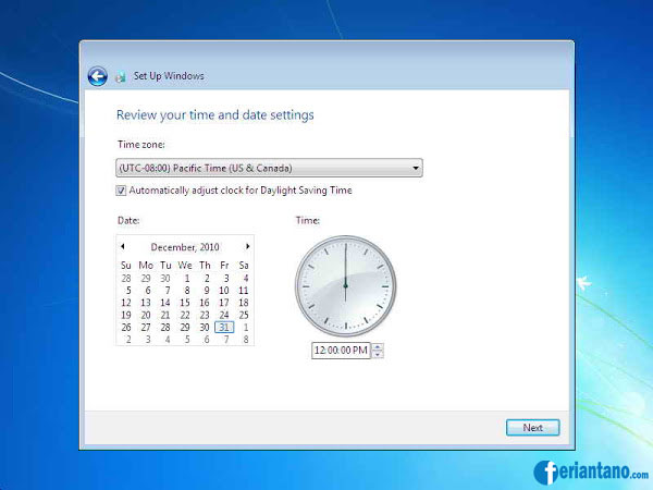 Cara Install Ulang Windows 7 Lengkap Dengan Gambar - Feriantano.com