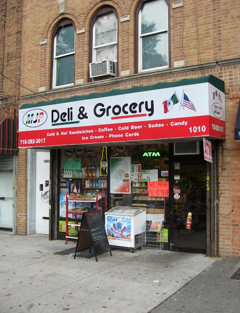 Bodega with taco stand inside, Beverly Road Brooklyn