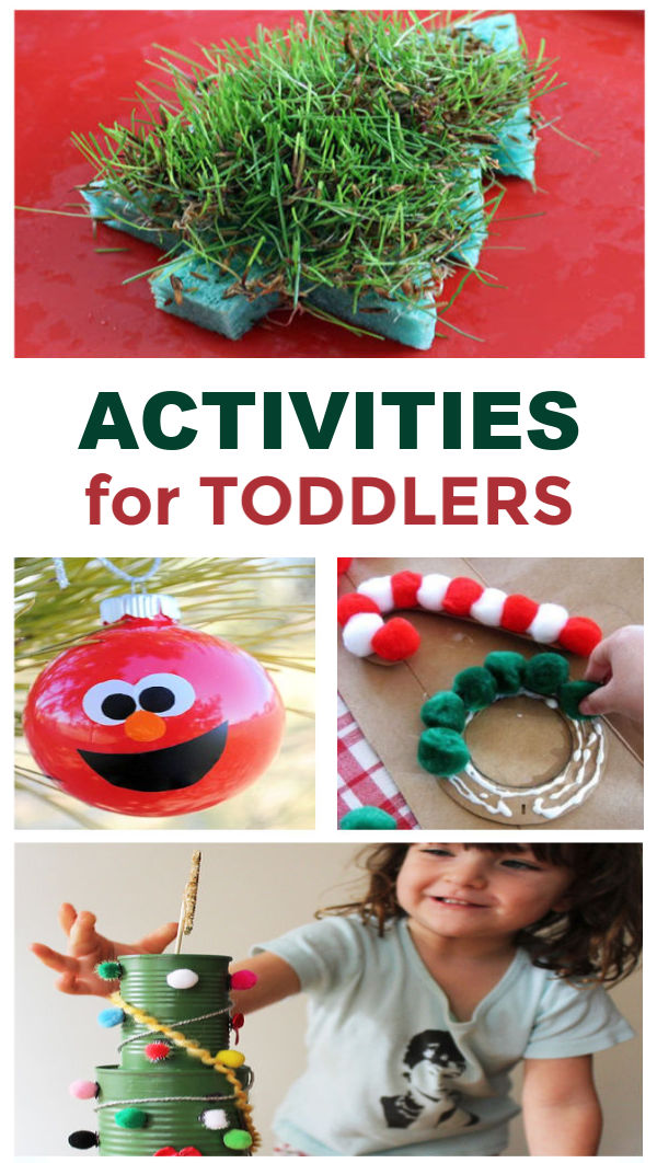 What can your toddler do?  Every one of these holiday crafts and activities! #toddlerchristmascrafts #christmascrafts #christmascraftsfortoddlers #christmasactivitiesforkids #christmasactivitiespreschool #growingajeweledrose #activitiesforkids 