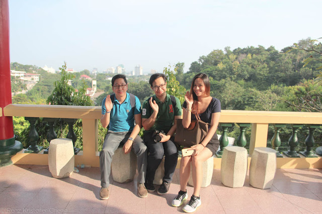 Renz Cheng, Emil Ong and Elaine Franco in Taoist Temple of Cebu