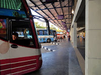 Phuket bus terminal and road travel in south Thailand