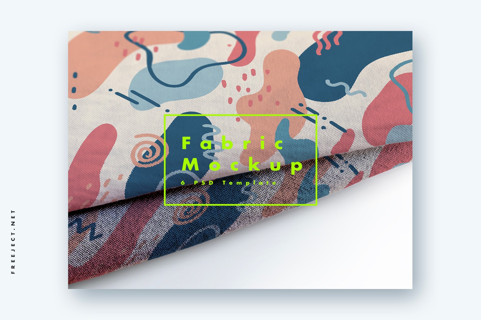 Free Download Fabric Mockup Template - PSD File