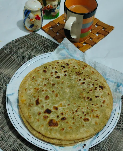 matar paratha recipe with step by step photos and video