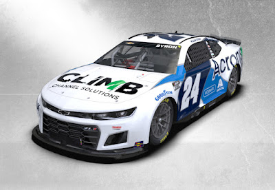 The No. 24 Acronis Chevrolet Camaro ZL1 That William Byron Will Drive This Weekend at The Road Course at Indianapolis Motor Speedway.