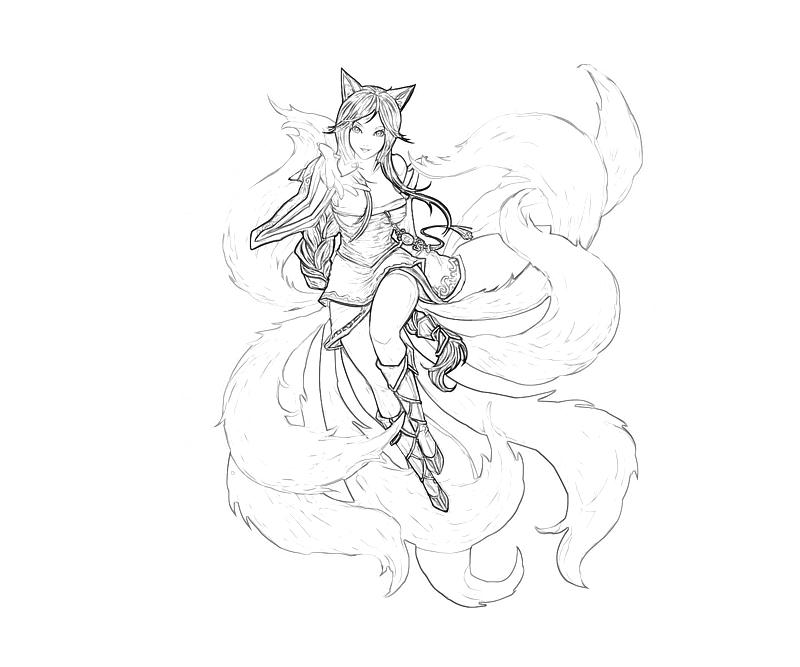 League of Legends Ahri Character | How Coloring