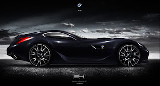 Type design modern famous Futuristic concept car 