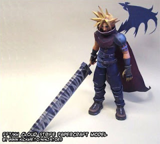 Kingdom Hearts Cloud Strife Papercraft