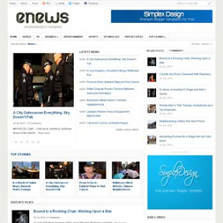 Simplex Enews Blogger Template