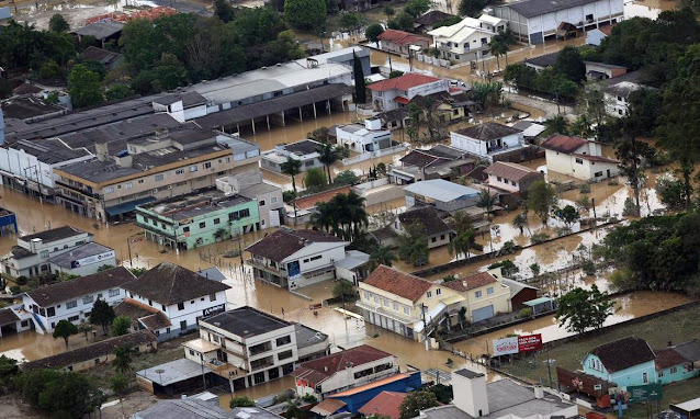 Para esta segunda-feira, mais temporais devem atingir o Grande Oeste de Santa Catarina.